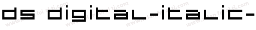 ds digital-italic字体转换